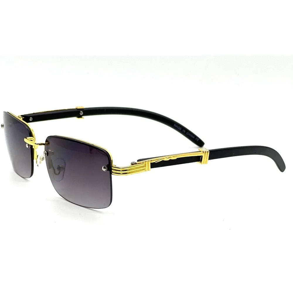 Men Sunglasses Gradient Black Lens Small Trendy Style Fashion Lentes Gafas Nuevo